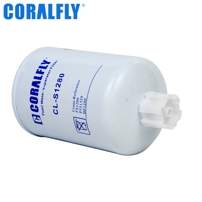 Fs1280 BF1280 P551329 3925274 CORALFLY Truck Air Filter Fuel / Water Separator Spin - On With Drain