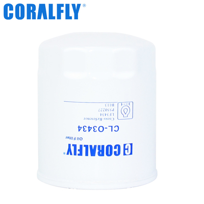 Coralfly Construction Machinery Oil Filter LF343 P550227 B113 For Fleetguard