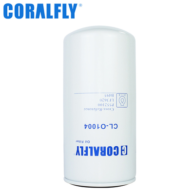 Coralfly Construction Machinery Oil Filter P552100 LF3620 B495 For Fleetguard