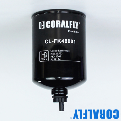 Coralfly Construction Machinery Fuel Filter RE525523 FK48001 P551124 For JOHN DEERE
