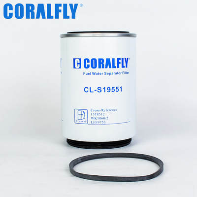 Coralfly Construction Machinery Fuel Water Separator Filter 1518512 WK1060/2 LFF9753 For Scania