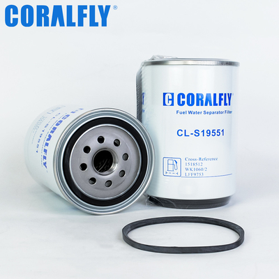 Coralfly Construction Machinery Fuel Water Separator Filter 1518512 WK1060/2 LFF9753 For Scania