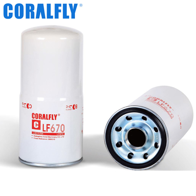 Full Flow Lube Oil Filter Lf670 Fleetguard Coolant Filter 21 Micron