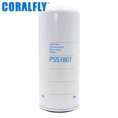 Standard Size P551807 For CORALFLY Oil Filter Full Flow Oil Filter