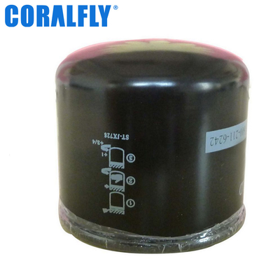 Efficiency 99% 600 211 6242 Komatsu Oil Filter 75psi