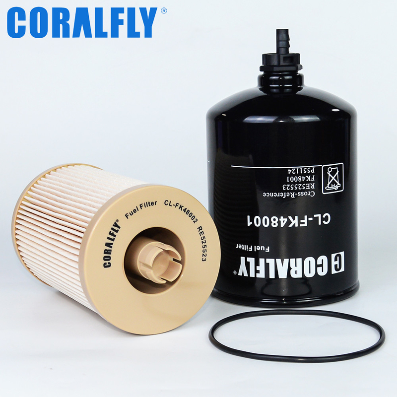 Coralfly Construction Machinery Fuel Filter RE525523 FK48001 P551124 For JOHN DEERE